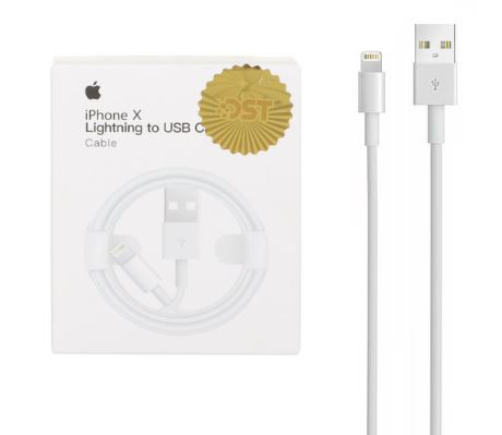 کابل شارژ USB به Lightning آیفون X مدل MD818ZM/A A1480 طول ۱ متر