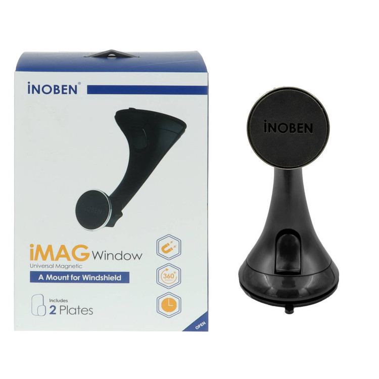 هولدر گوشی موبایل پایه دار مگنتی iNOBEN مدل iMag Window - مشکی