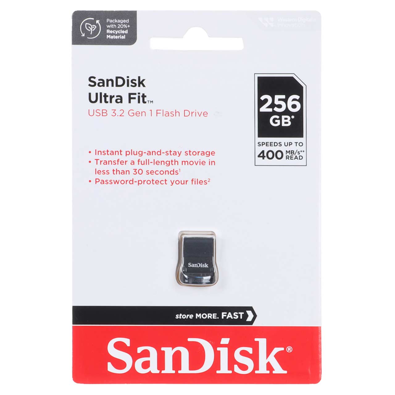SanDisk Ultra Fit USB3.2 Flash Memory - 256GB