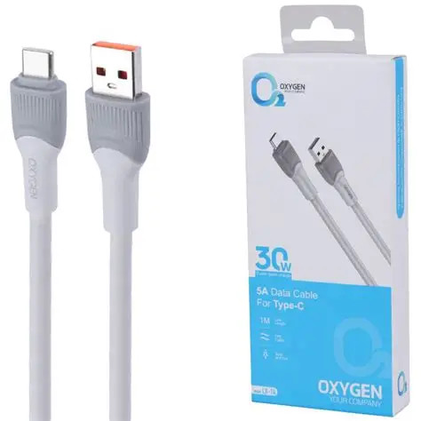 کابل شارژ اکسیژن مدل LX-14 فست شارژ 30 وات 1 متری - Type C