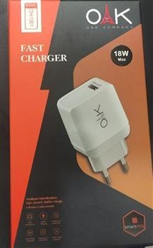 شارژ فست OAK مدل CH1001 QC3.0 3A 18W با کابل Type-C