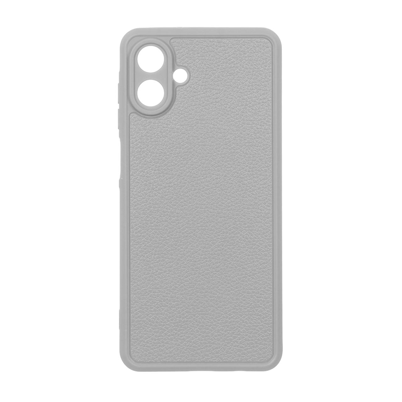 قاب Texture طرح چرم محافظ لنزدار Samsung Galaxy A07 - طوسی