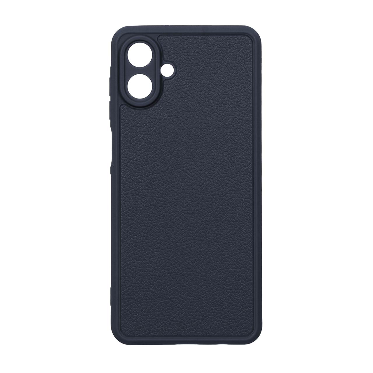 قاب Texture طرح چرم محافظ لنزدار Samsung Galaxy A07 - سرمه ای