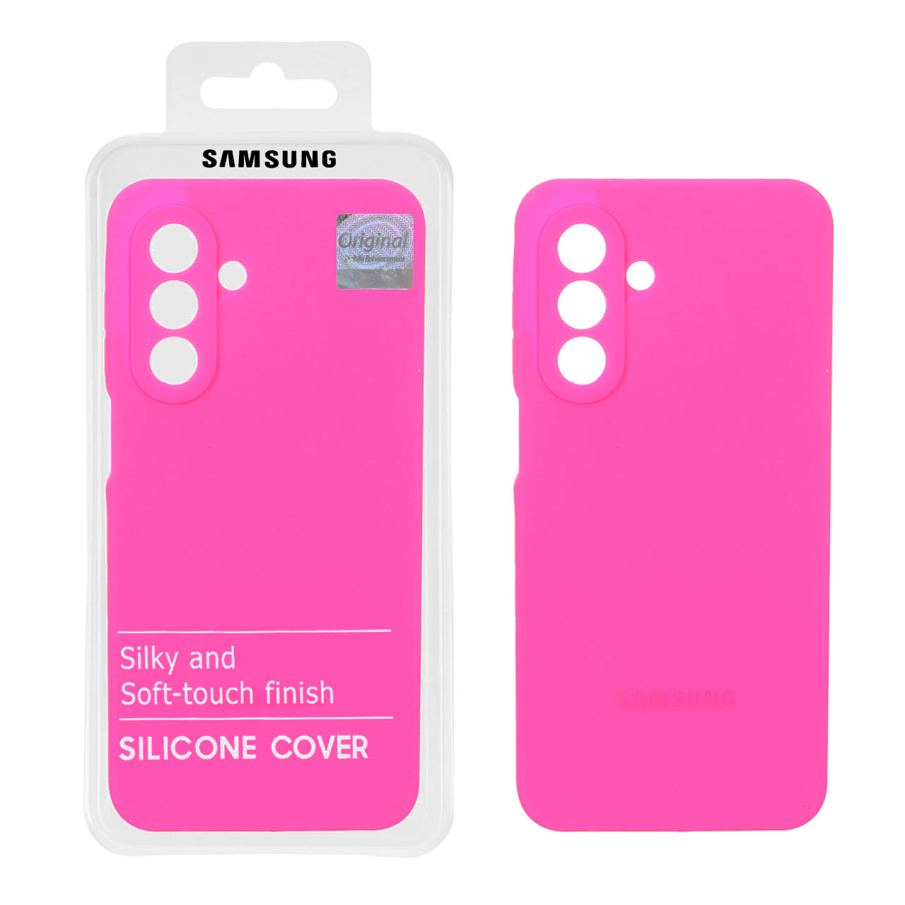 قاب سیلیکونی پاک کنی اورجینال Master Quality مدل Samsung Galaxy A17 / A26 - صورتی فانتزی (پک دار)