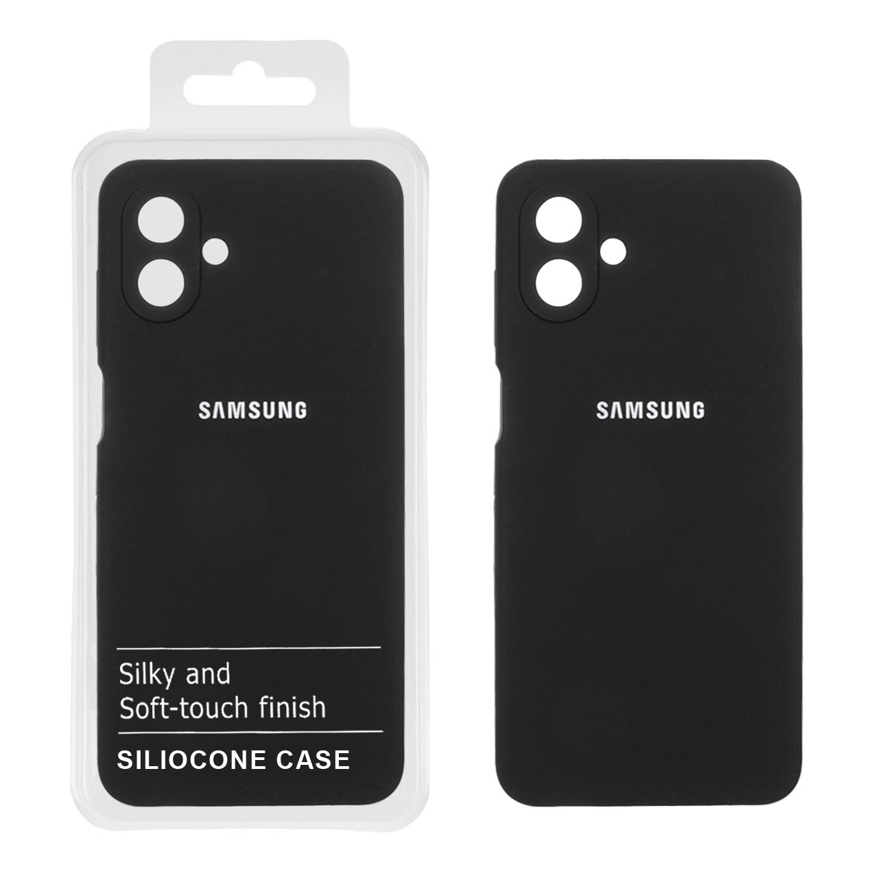 قاب سیلیکونی پاک کنی اورجینال درجه یک Samsung Galaxy A07 - مشکی (پک دار)