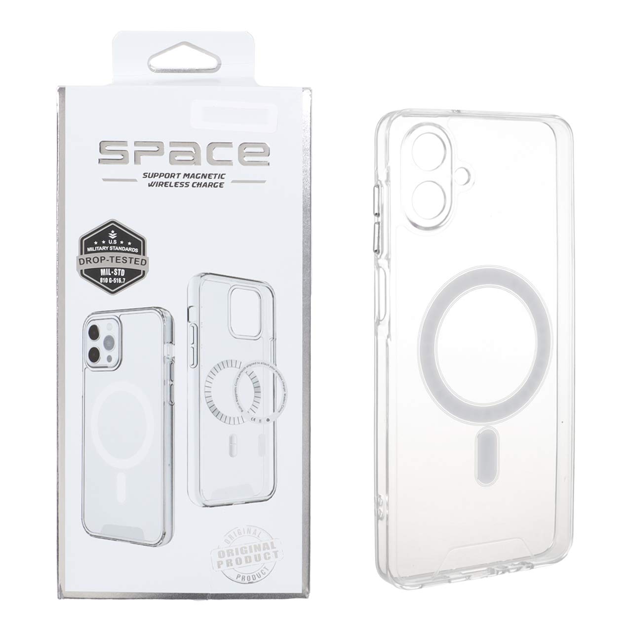 قاب اورجینال Space شفاف Magsafe مدل Samsung Galaxy A07 (پک دار)