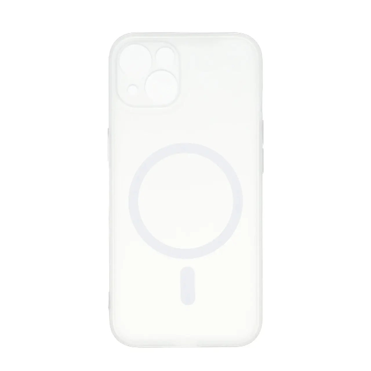 قاب ژله ای مات طرح مگ سیف محافظ لنزدار Apple iPhone 13 / iPhone 14 - سفید