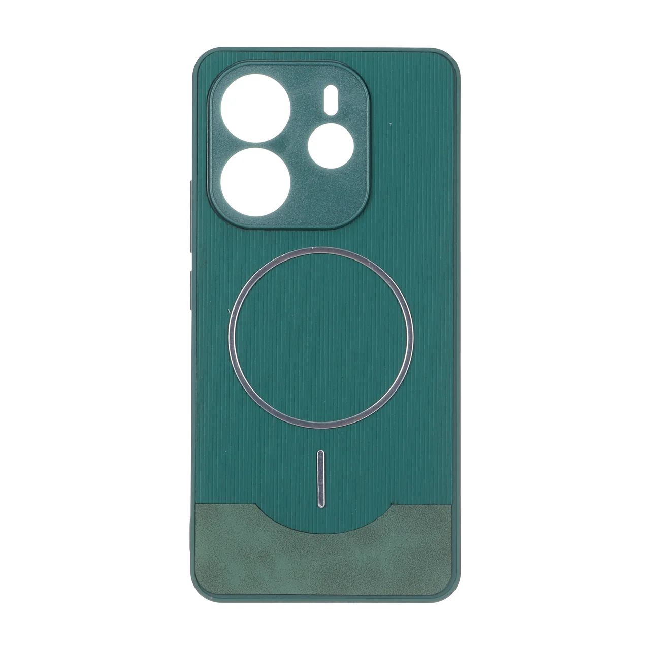 قاب Line Case جیر MagSafe فلزی محافظ لنزدار Xiaomi Redmi Note 14 4G - مشکی