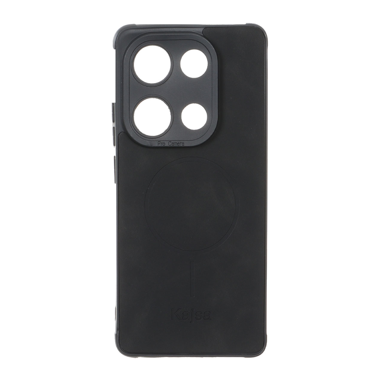 قاب جیر Kajsa طرح مگ سیف MNC مدل Xiaomi Redmi Note 14S / Note 13 Pro 4G / Poco M6 Pro 4G - مشکی