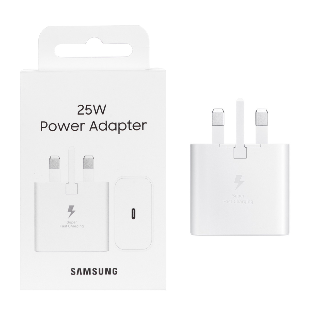 شارژر دیواری سه پین SAMSUNG 25W T2510 ( فست و PD) سفید DST  درجه یک