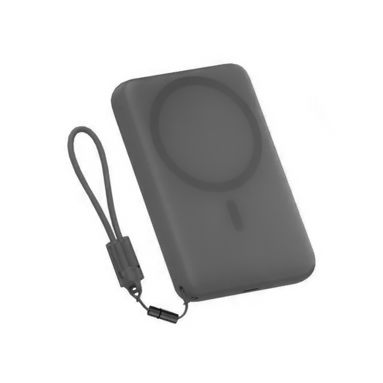 پاوربانک فست شارژ مگنتی QCY 10000mAh مدل PBW10A 22.5W خاکستری