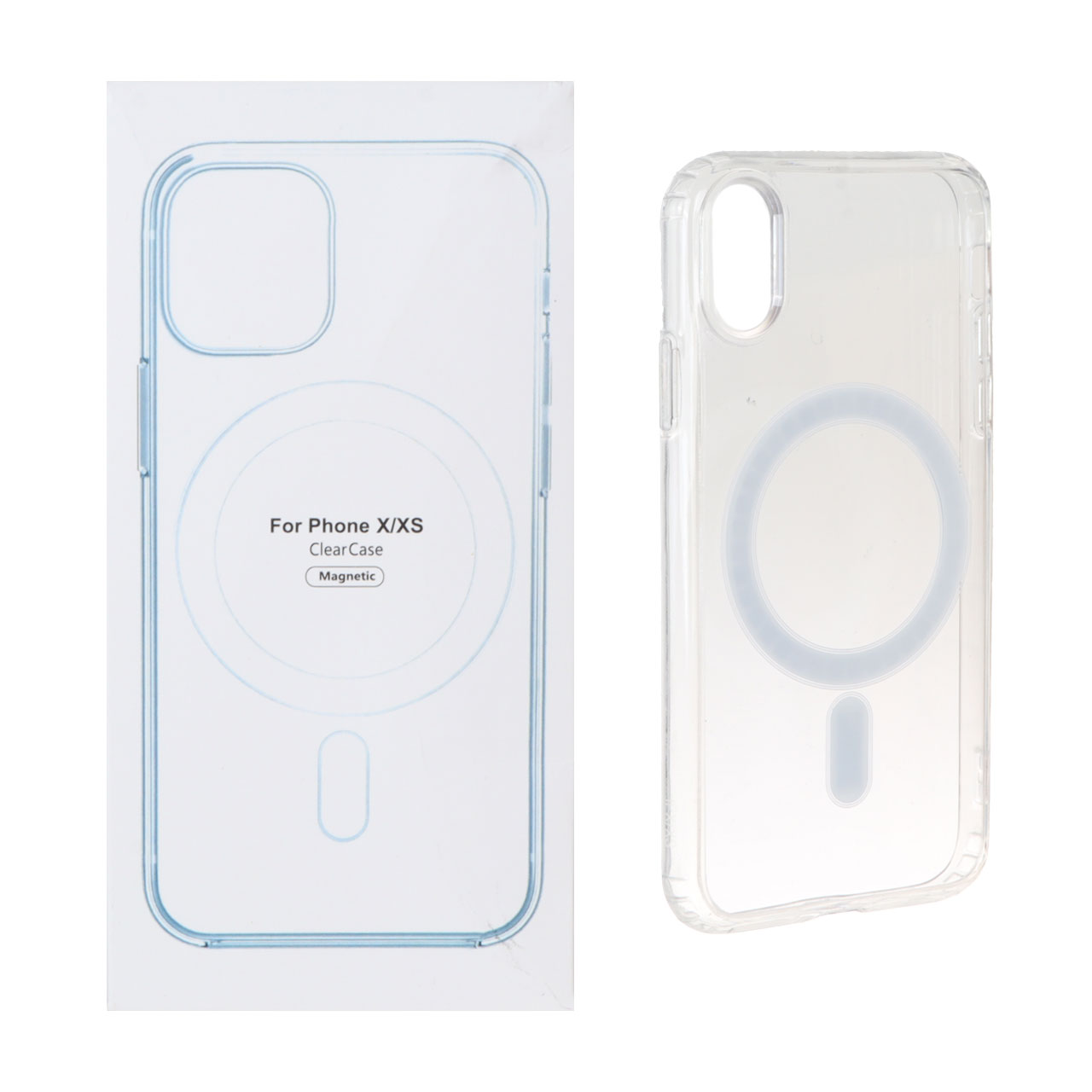 قاب شفاف Apple iPhone X / XS با قابلیت شارژ MagSafe (پک دار)