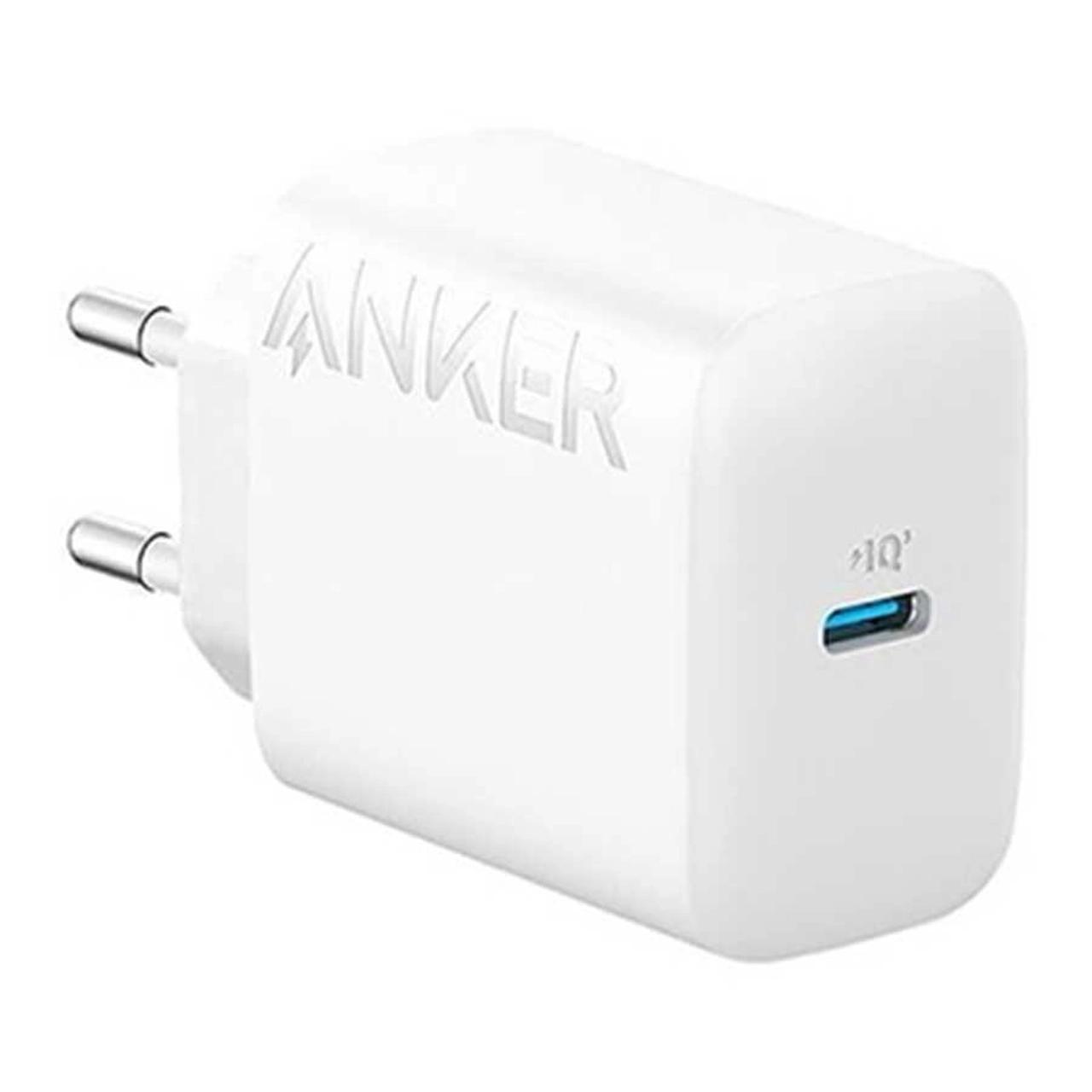 شارژر دیواری فست تک پورت ANKER مدل A2347G21 با توان 20W و تکنولوژی IQ3 - سفید
