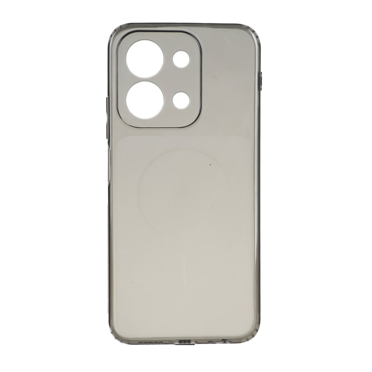 قاب ژله ای شفاف مستطیلی طرح مگ سیف Spark مدل Xiaomi Redmi 15C / Poco C85 - مشکی