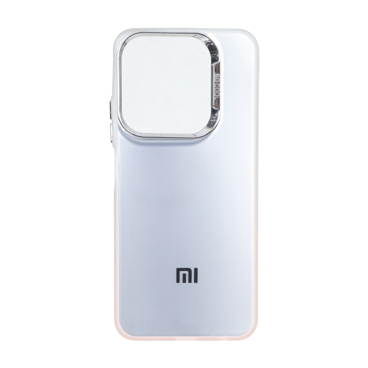 قاب SO COOL لنز متال لوگودار دور رنگی Xiaomi Redmi 15C / Poco C85 - شفاف نارنجی