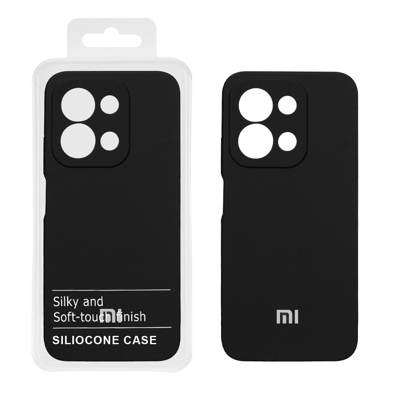 قاب سیلیکونی پاک کنی اورجینال درجه یک Xiaomi Redmi 15C / Poco C85 - مشکی (پک دار)