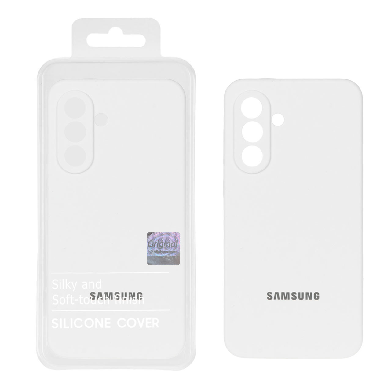 قاب سیلیکونی پاک کنی اورجینال Master Quality مدل Samsung Galaxy A56 / A36 - سفید (پک دار)