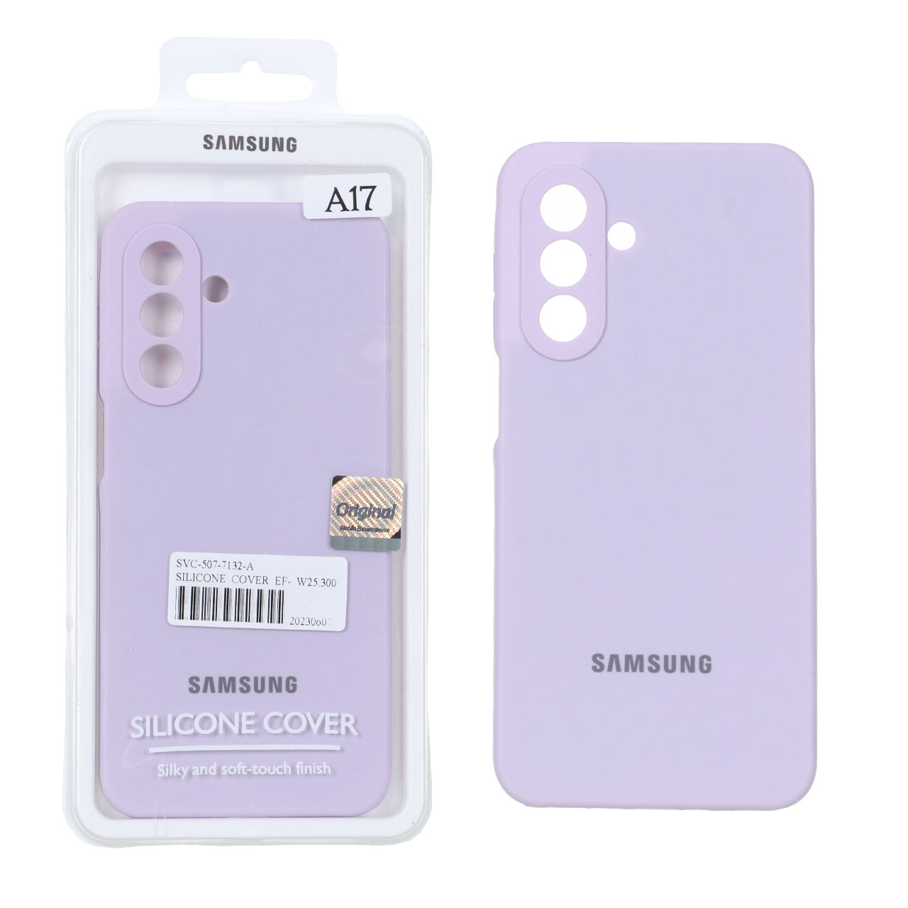 قاب سیلیکونی پاک کنی اورجینال Master Quality مدل Samsung Galaxy A17 / A26 - یاسی (پک دار)