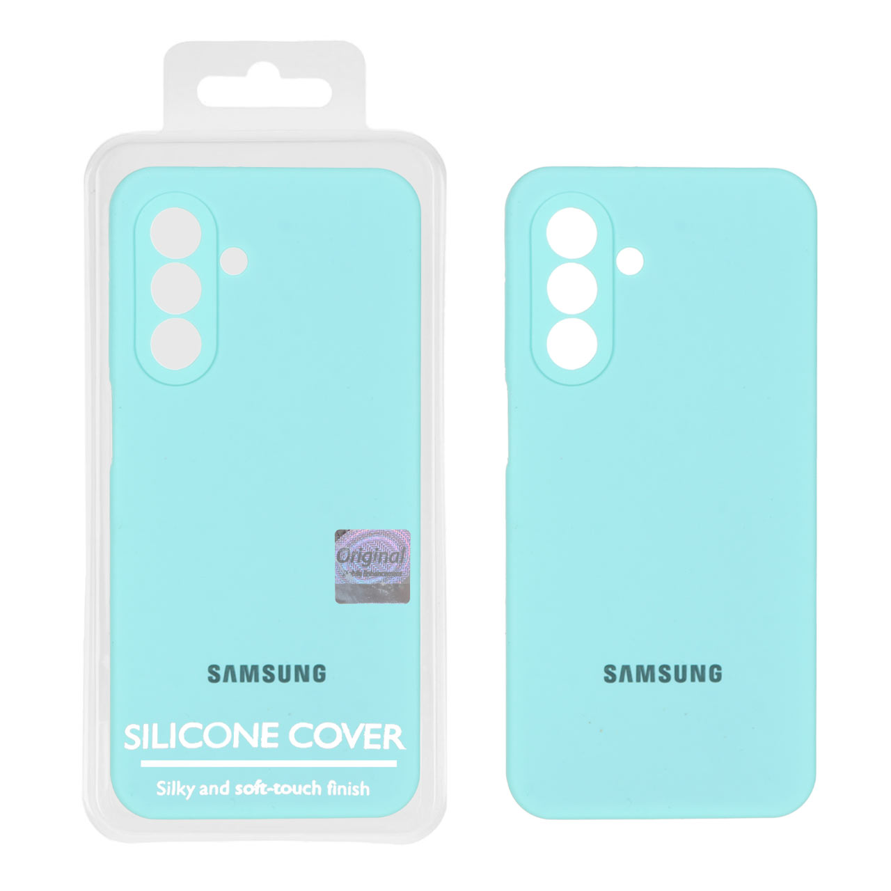 قاب سیلیکونی پاک کنی اورجینال Master Quality مدل Samsung Galaxy A17 / A26 - سبزآبی (پک دار)