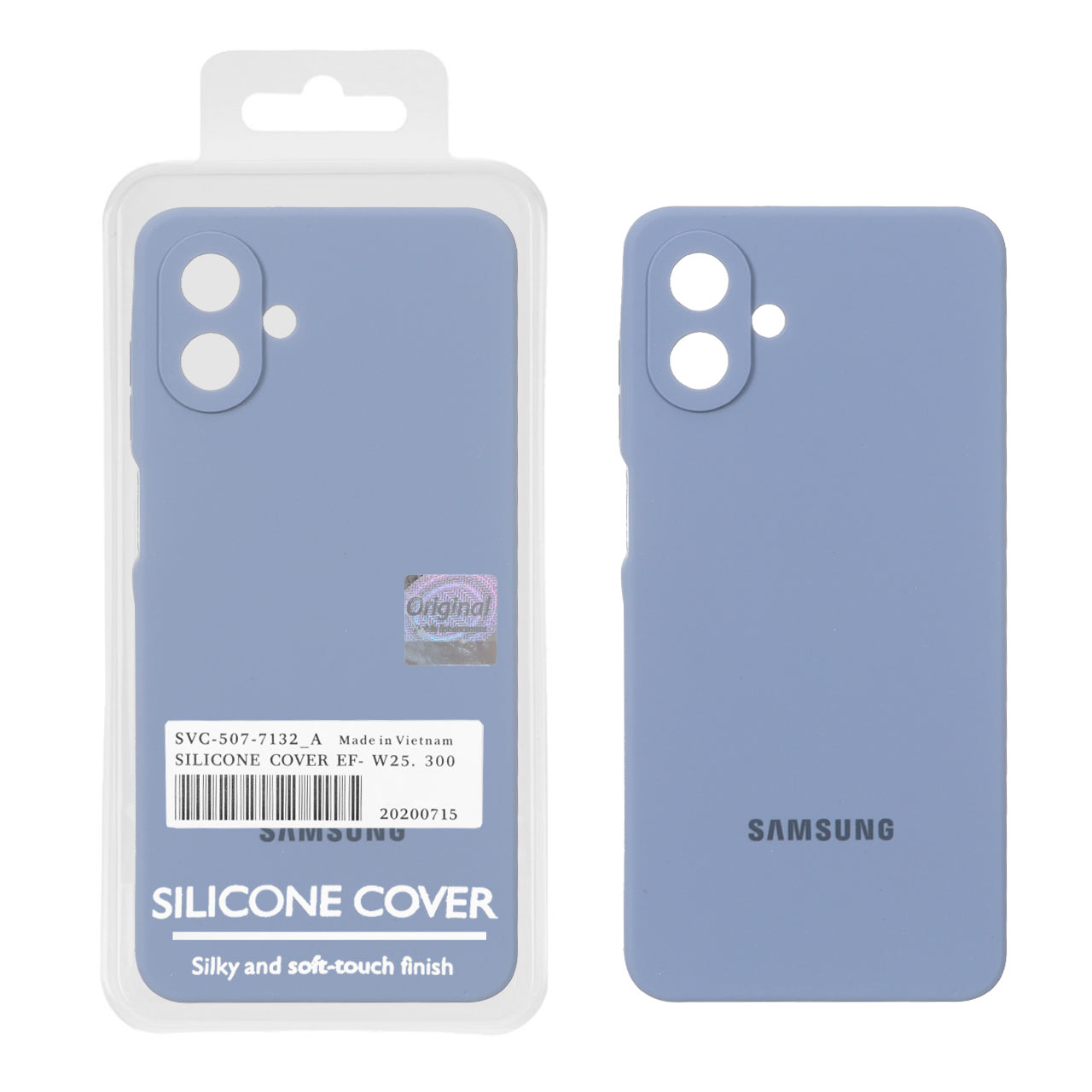 قاب سیلیکونی پاک کنی اورجینال Master Quality مدل Samsung Galaxy A07 - فیلی (پک دار)