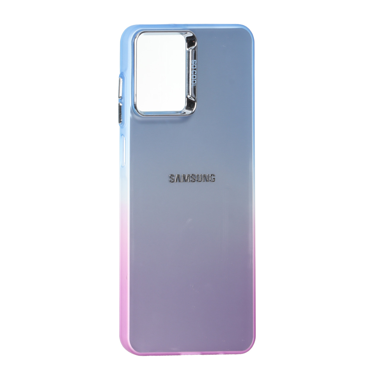 قاب SO COOL لنز متال لوگودار دور رنگی Samsung Galaxy A07 - آبی بنفش