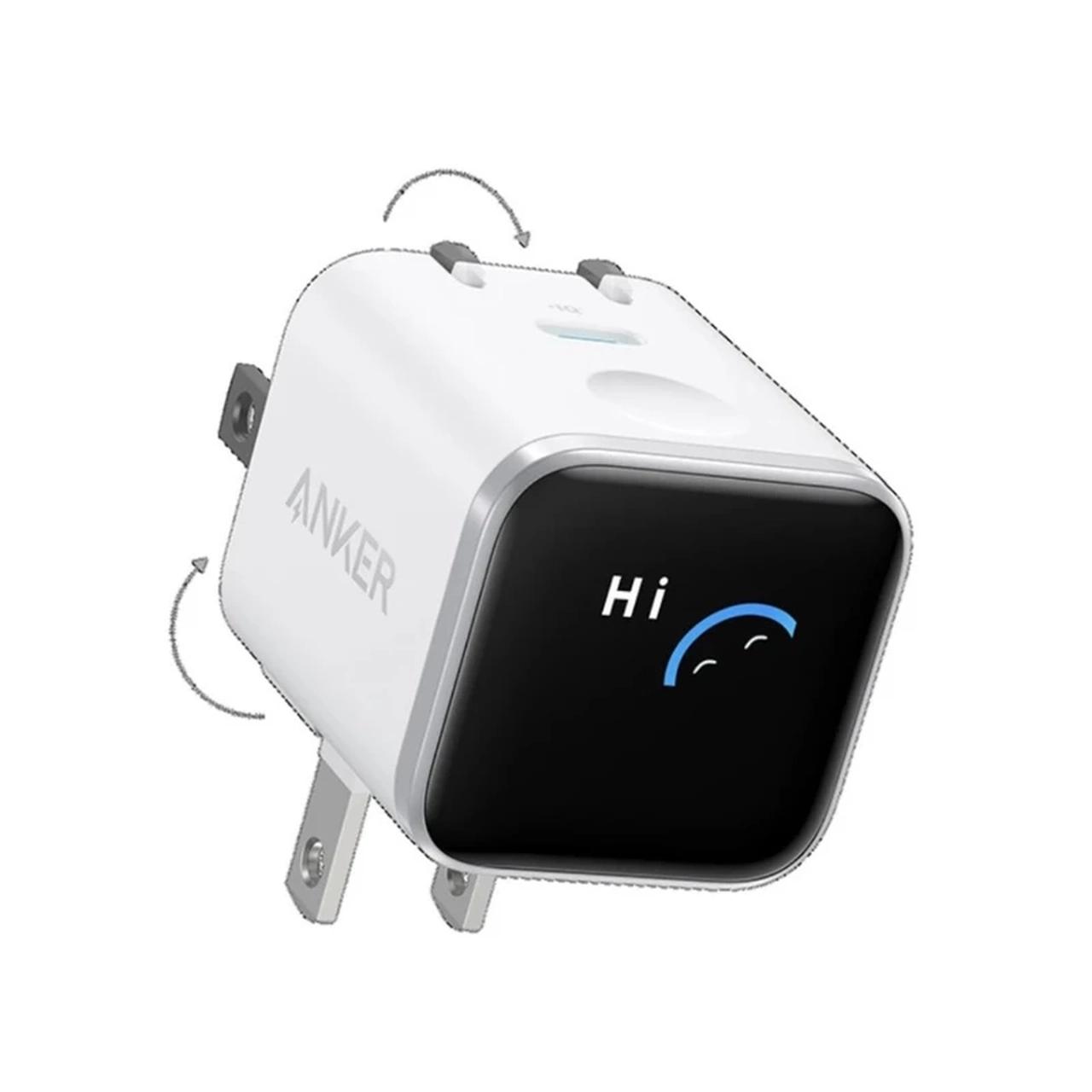 شارژر دیواری فست تک پورت ANKER مدل A121DP21 Nano Charger Foldable 180° 45W - سفید