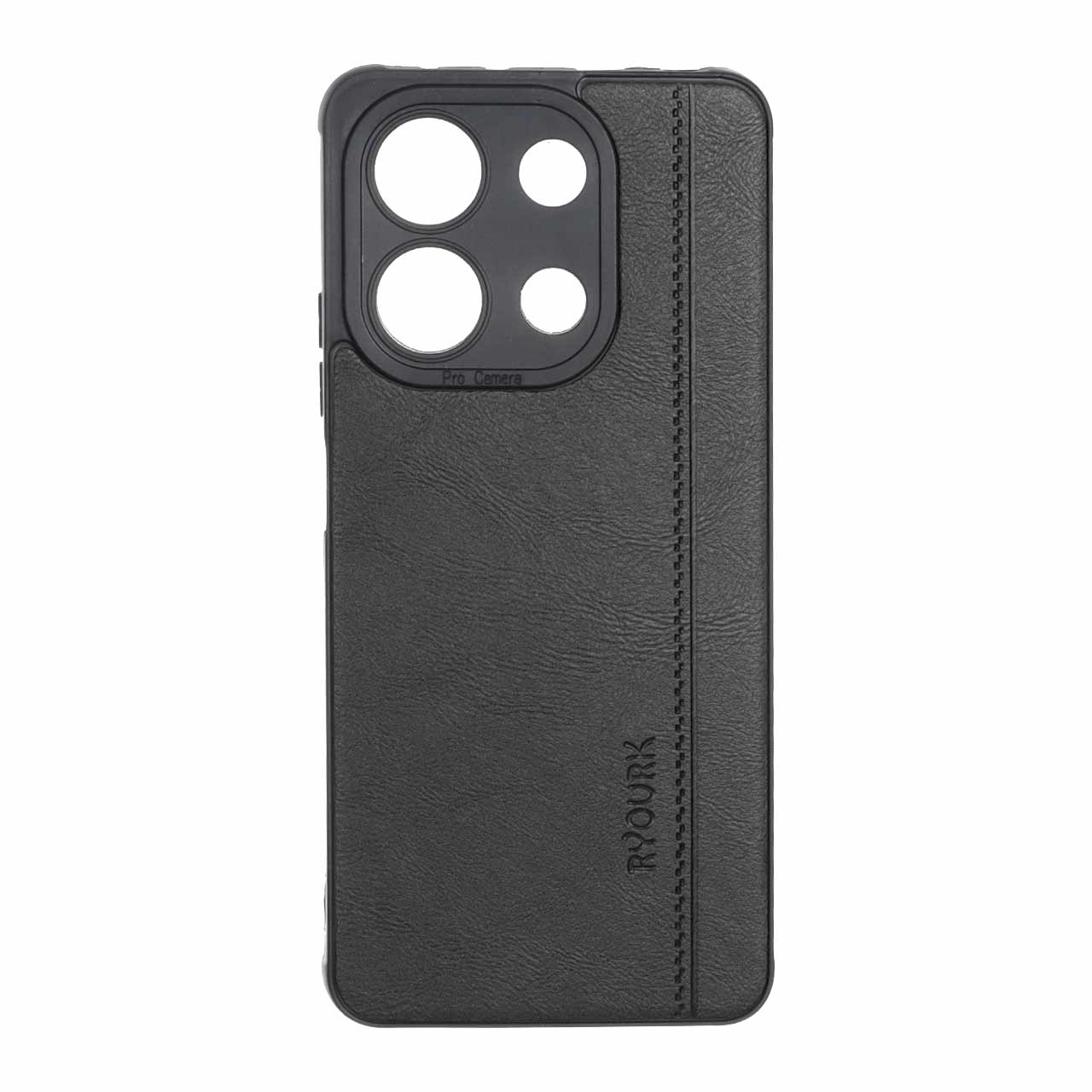 قاب طرح چرم RYOURK مدل Xiaomi Redmi Note 13 4G - مشکی