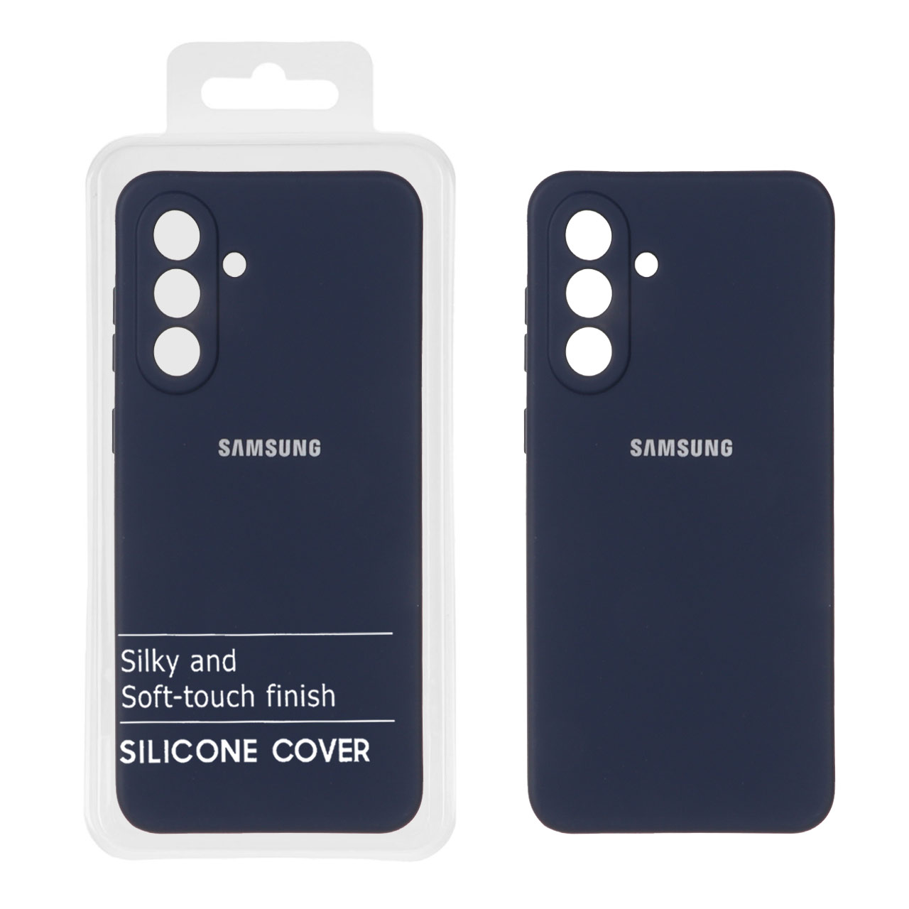 قاب نیو سیلیکون محافظ لنزدار RFF مدل Samsung Galaxy A56 / A36 - سرمه ای (پک دار)