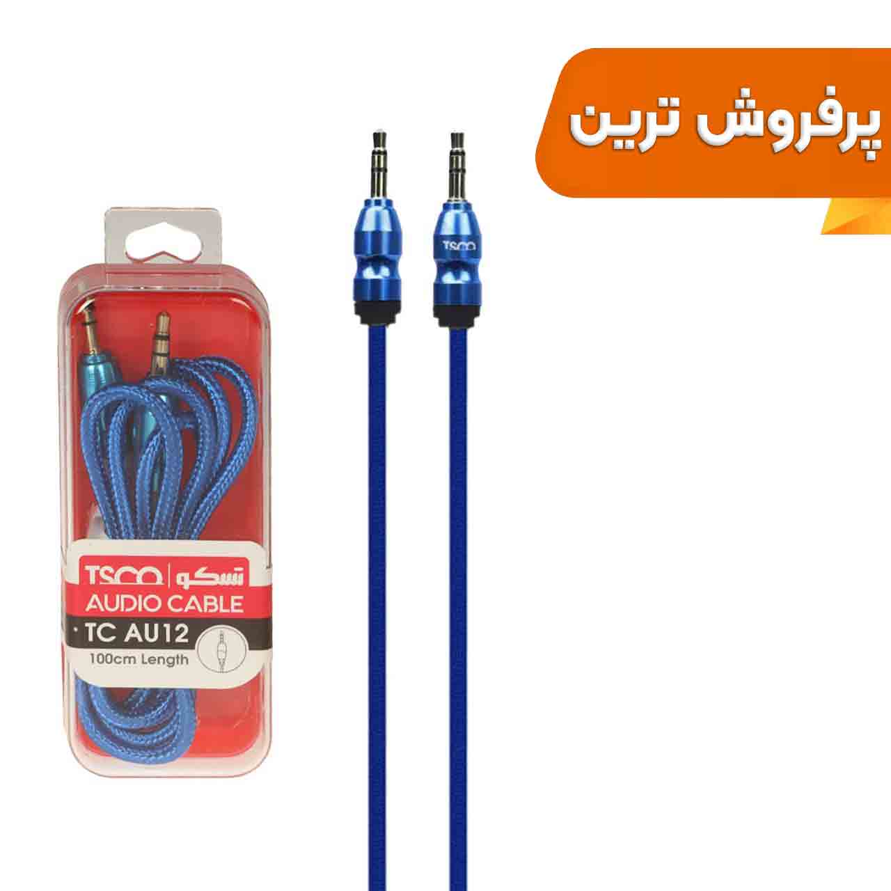 کابل صدا TSCO AUX مدل TC 92 - مشکی